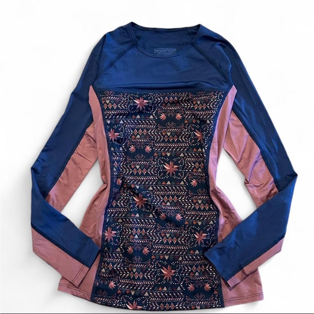 Patagonia Multicolor Patterned Rash Guard Long Sleeve Top